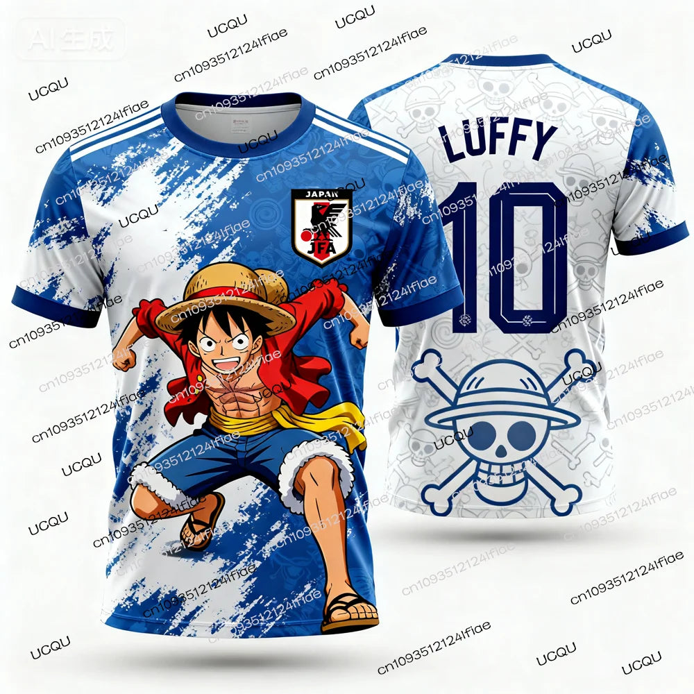 Camiseta tipo de Futbol Japon de ONE PIECE