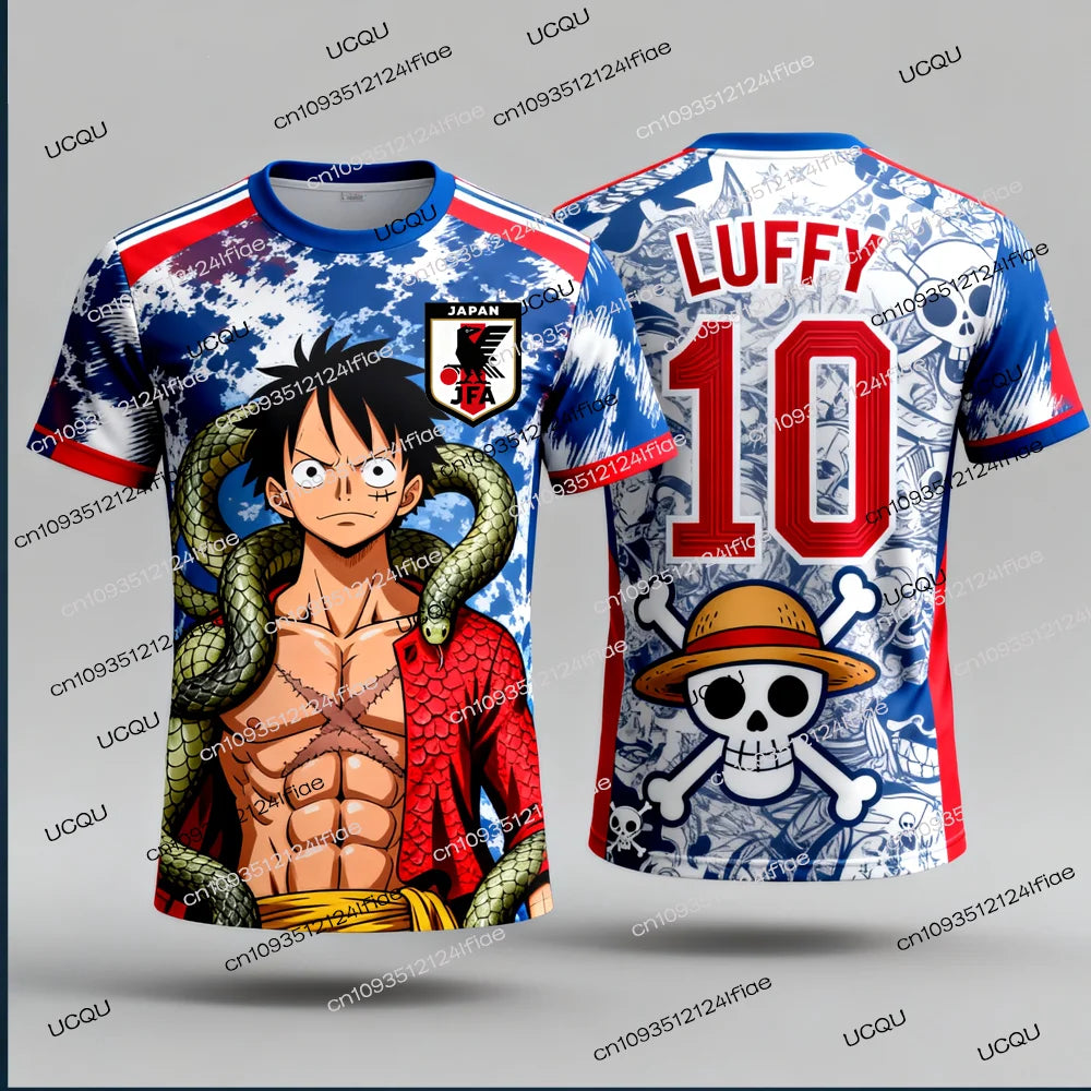 Camiseta tipo de Futbol Japon de ONE PIECE