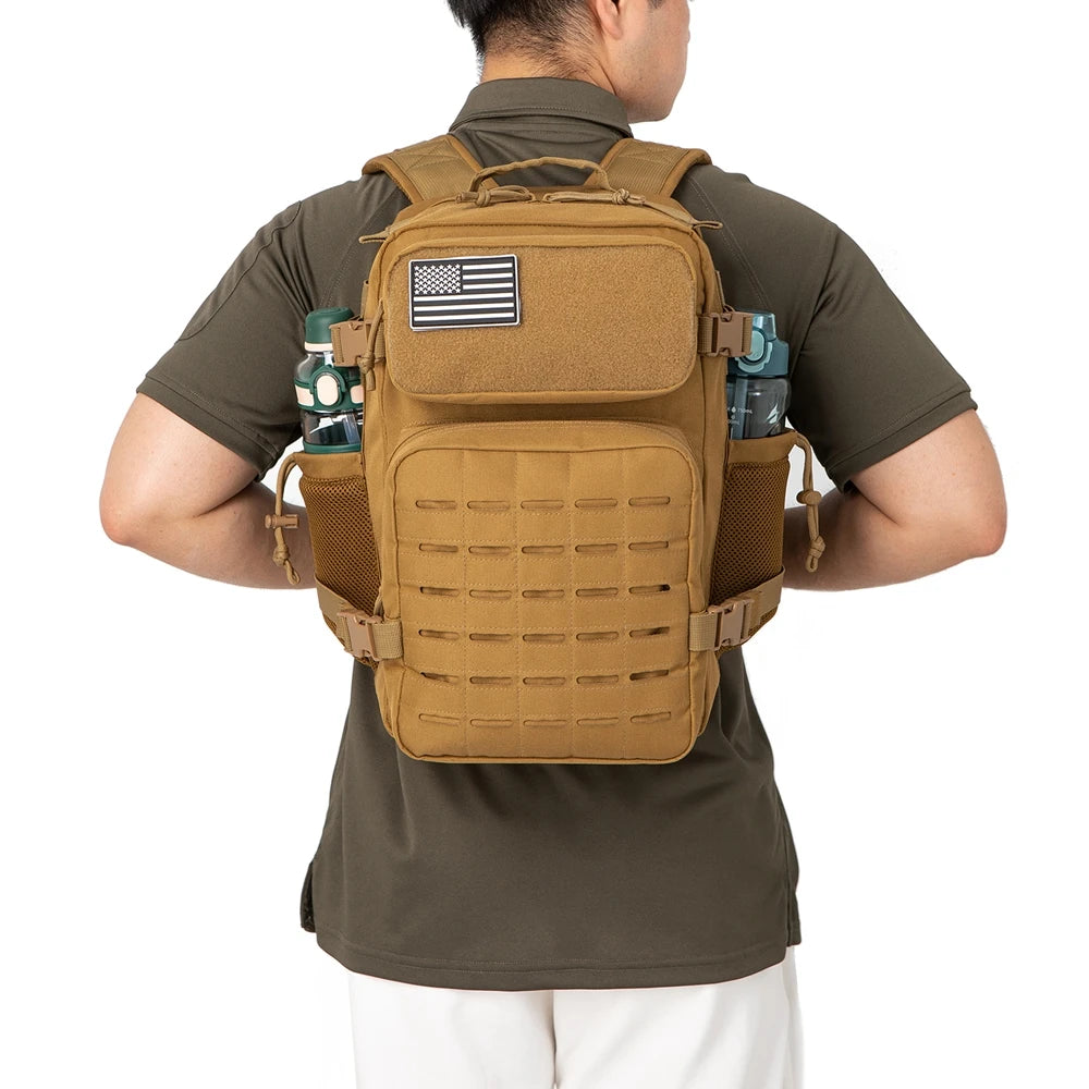 Mochila Táctica 25L MOLLE Laser Cut 900D