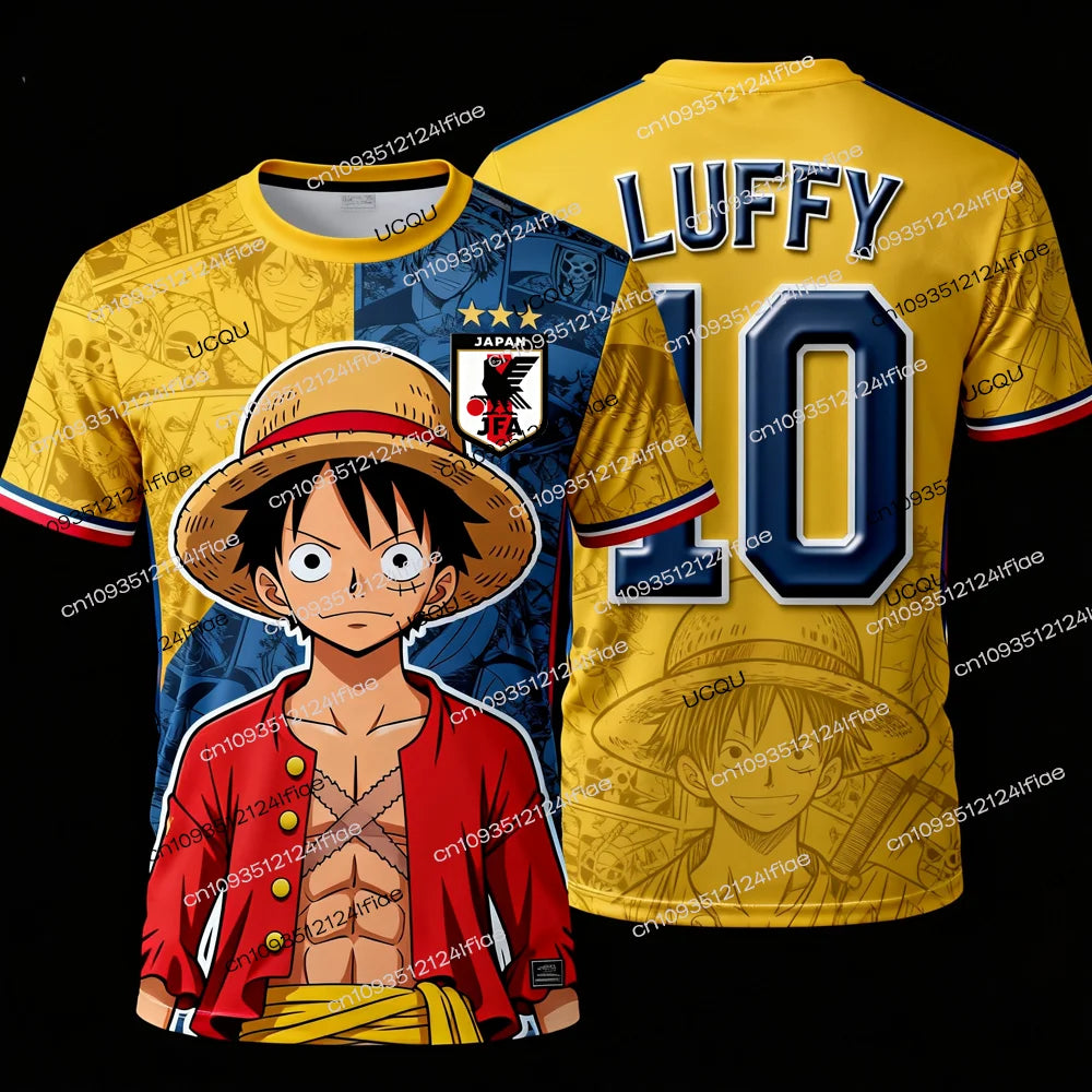 Camiseta tipo de Futbol Japon de ONE PIECE